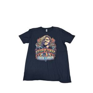 WWE WCW ECW Brian Pillman Loose Cannon Black T Shirt Size Large Gildan Tag